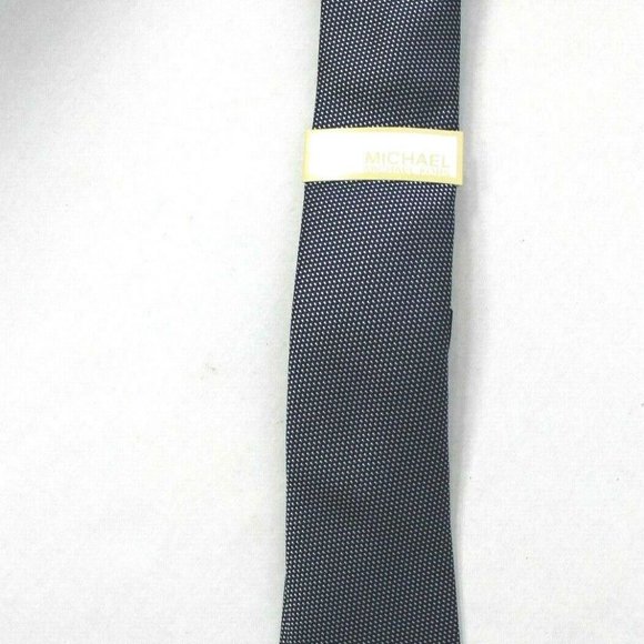 Michael Michael Kors Dot Textured Neck Tie - Navy - Picture 4 of 4